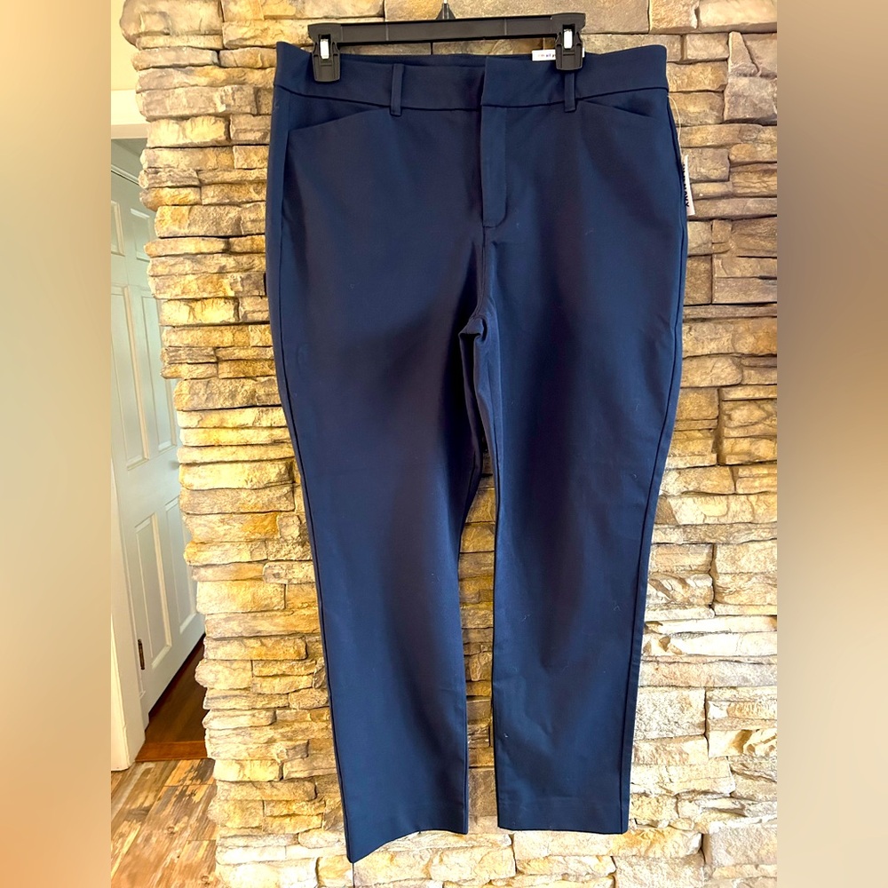 Old Navy Women's Straight Leg Pants - Navy Blue